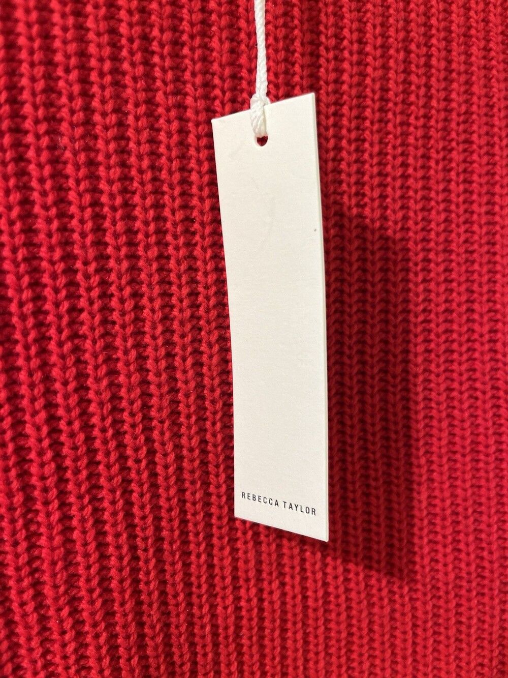 Rebecca Taylor womens Red Wool Blend Mock Neck Turtleneck Sweater size XS $295 - Picture 4 of 11